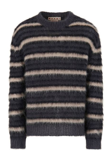 maglione mohair uomo grigio scuro MARNI | GCMG0161Q0 UFU174RGN77